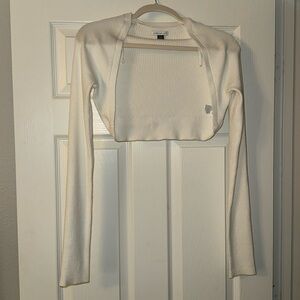 WOMENS AMERICAN EAGLE OFF WHITE LARGE SHOULDER COVER